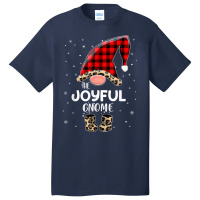 Joyful Gnome Buffalo Plaid Matching Family Christmas Pajama T Shirt Basic T-shirt | Artistshot