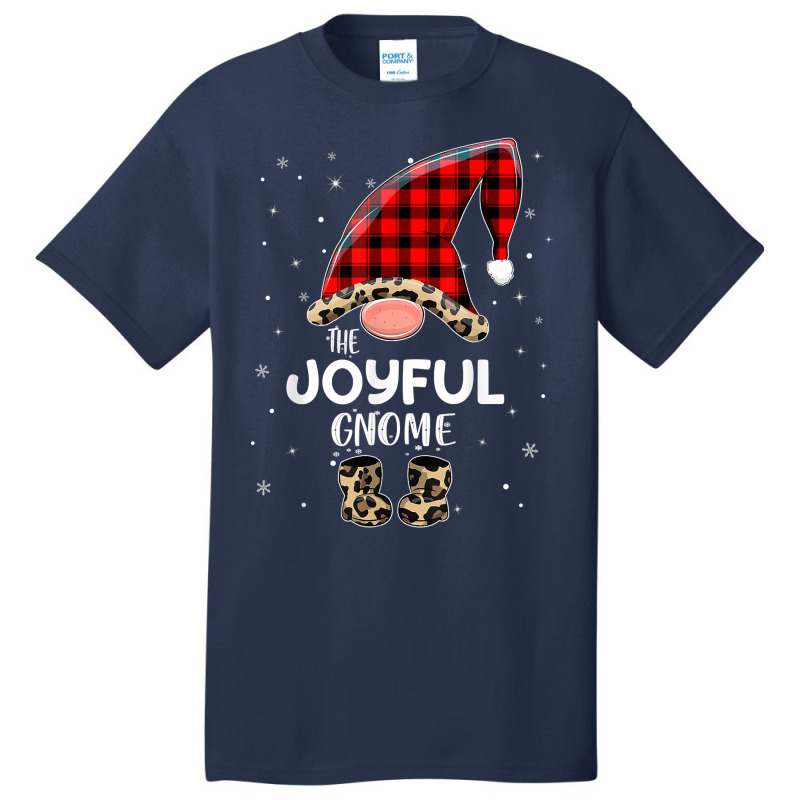 Joyful Gnome Buffalo Plaid Matching Family Christmas Pajama T Shirt Basic T-shirt | Artistshot