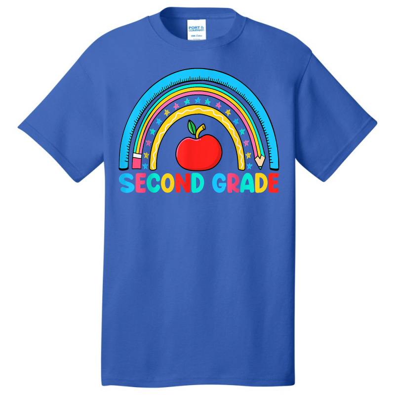 Rainbow Second Grade 2nd Grade Back To School Teacher Kids T Shirt Basic T-shirt | Artistshot