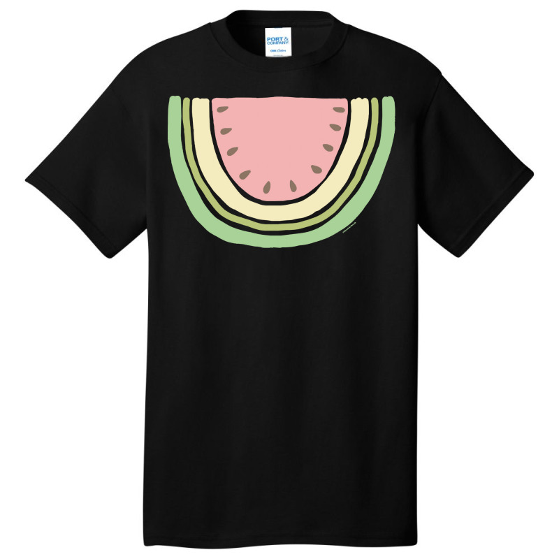 Watermelon T  Shirt Boho Watermelon Slice Minimal Scandinavian Art Des Basic T-shirt by actsetting | Artistshot