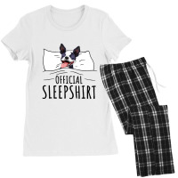 Boston Terrier Dog Lovers Sleepshirt Gift Apparel Women's Pajamas Set | Artistshot