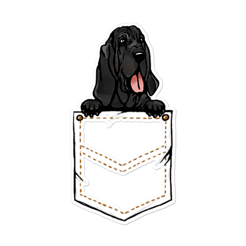 Black And Tan Virginia Foxhound Puppy Pet Pocket Sticker | Artistshot