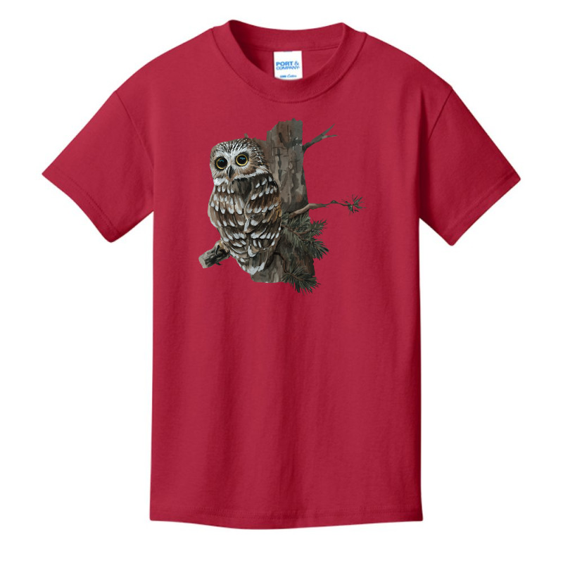 Owl Forest Basic Youth T-shirt by jokemotor | Artistshot