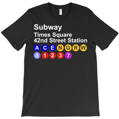 Times Square Nyc New York City Subway Ny Gift Men Women Kids T Shirt T-shirt Designed By Annamarie Mueller