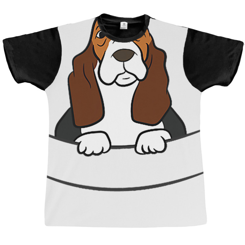 Basset Hound Puppy Basset Hound In A Pocket Graphic T-shirt | Artistshot