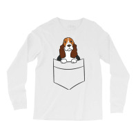 Basset Hound Puppy Basset Hound In A Pocket Long Sleeve Shirts | Artistshot