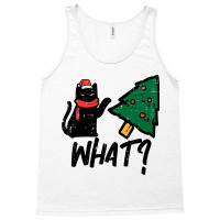 Black Cat Tipping Christmas Tree What Funny Men Wo Tank Top | Artistshot