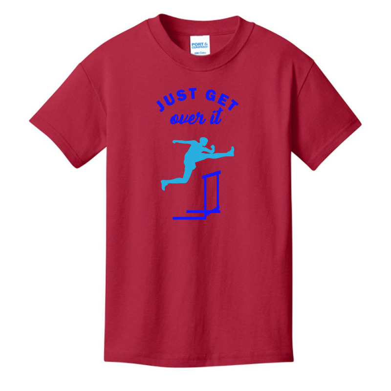 Just Get Over It Hurdle Race Basic Youth T-shirt by jennifer Shop | Artistshot