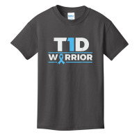 T1d Warrior   Type 1 Diabetes Awareness Diabetic Basic Youth T-shirt | Artistshot