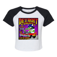 The Detroit Cobras Raglan Crop Top | Artistshot