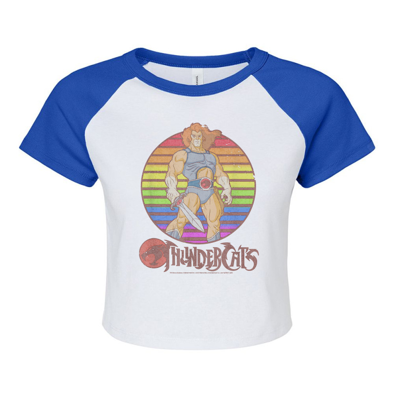 Thundercats Lion O Rainbow Sunset Poster T Shirt Raglan Crop Top by nuzhetanopo | Artistshot