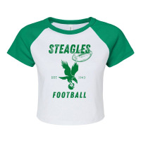 Steagles Football Est 1943 Phil Phit Combine Team Long Sleeve T Shirt Raglan Crop Top | Artistshot