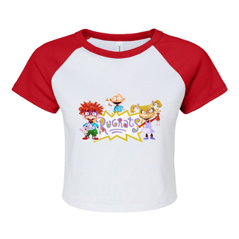 Rugrats, Distressed   Rugrats Raglan Crop Top by sunlightafterdark | Artistshot