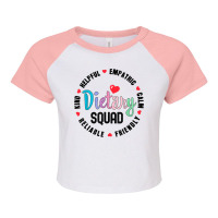 Dietary Squad Appreciation Week Healthcare Dietitian Squad T Shirt Raglan Crop Top | Artistshot