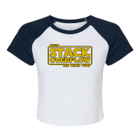 Stack Overflow With You Classic Raglan Crop Top | Artistshot