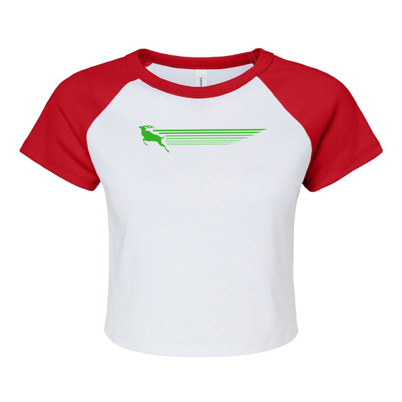 Run Like An Antelope Raglan Crop Top by CUSER3772 | Artistshot