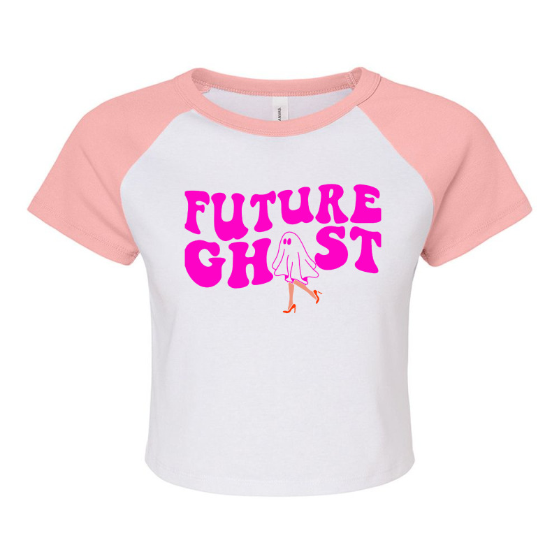 Future Ghost Funny Women's Raglan Crop Top by AGSTshirt | Artistshot