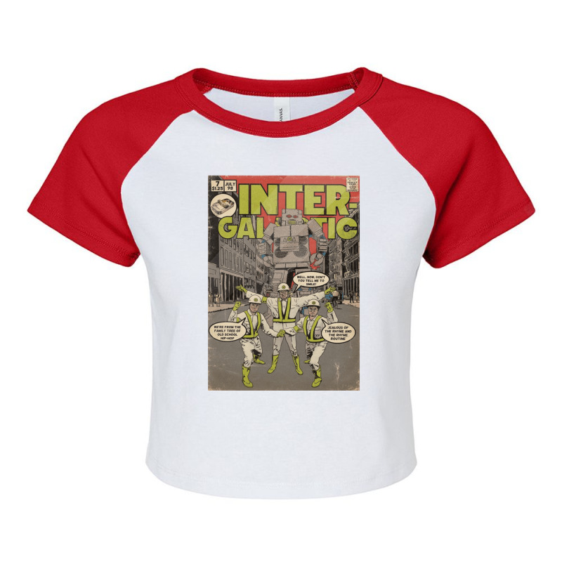 Intergalactic Comis, Inter Galactic, Intergalactic, I Love Intergalact Raglan Crop Top by SHRIIIO ARTIST | Artistshot