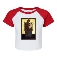 Funny Gifts Virgin Mary My Favorite People Raglan Crop Top | Artistshot