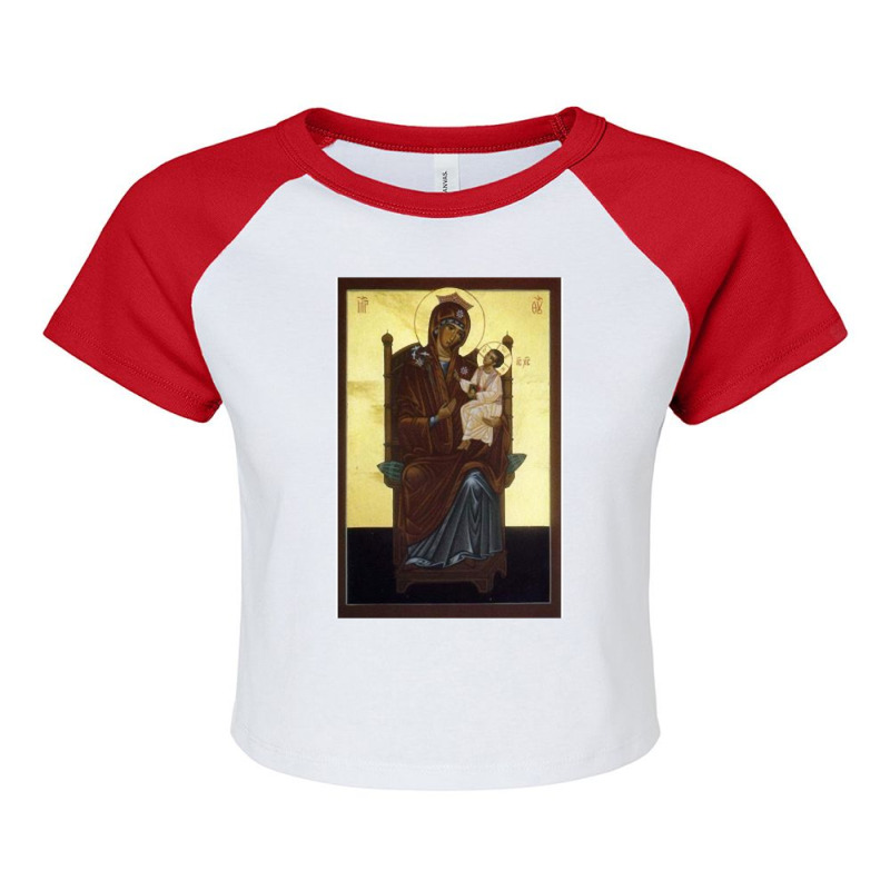 Funny Gifts Virgin Mary My Favorite People Raglan Crop Top by ArtistStacys | Artistshot