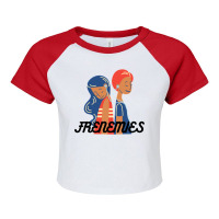 My Favorite People Frenemies Art Raglan Crop Top | Artistshot