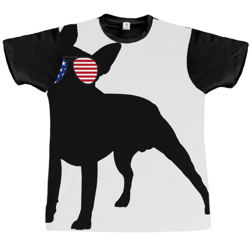 Boston Terrier Dog Usa 4th Of July American Graphic T-shirt | Artistshot