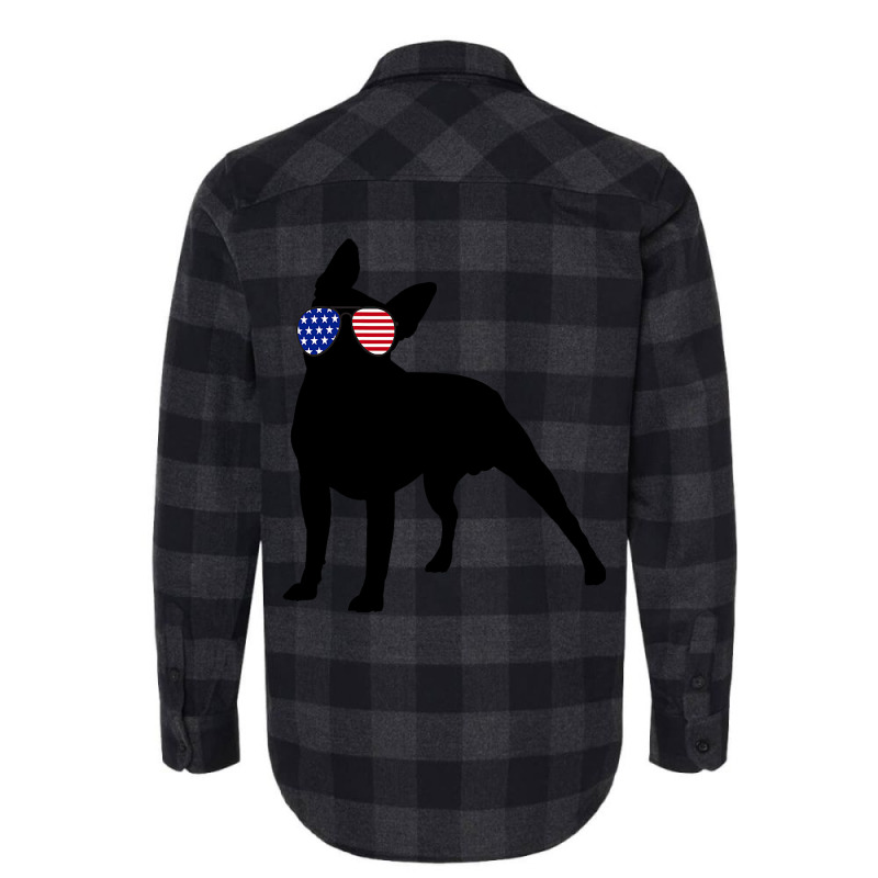 Boston Terrier Dog Usa 4th Of July American Flannel Shirt | Artistshot