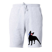 Boston Terrier Dog Usa 4th Of July American Fleece Short | Artistshot