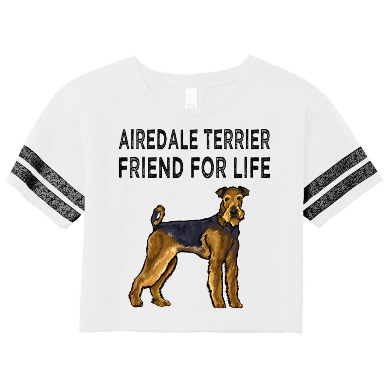 Airedale Terrier Friend For Life Dog Friendship 3 Scorecard Crop Tee by ADDIECRUZ | Artistshot