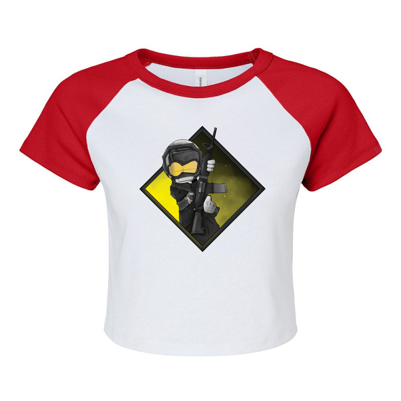 Madness Combat Aahw Engineer Grunt Art Raglan Crop Top by cm-arts | Artistshot