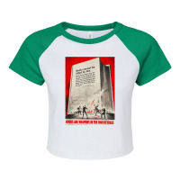 Books Are Weapons In The War Of Ideas Ww2 Propaganda Poster T Shirt Raglan Crop Top | Artistshot