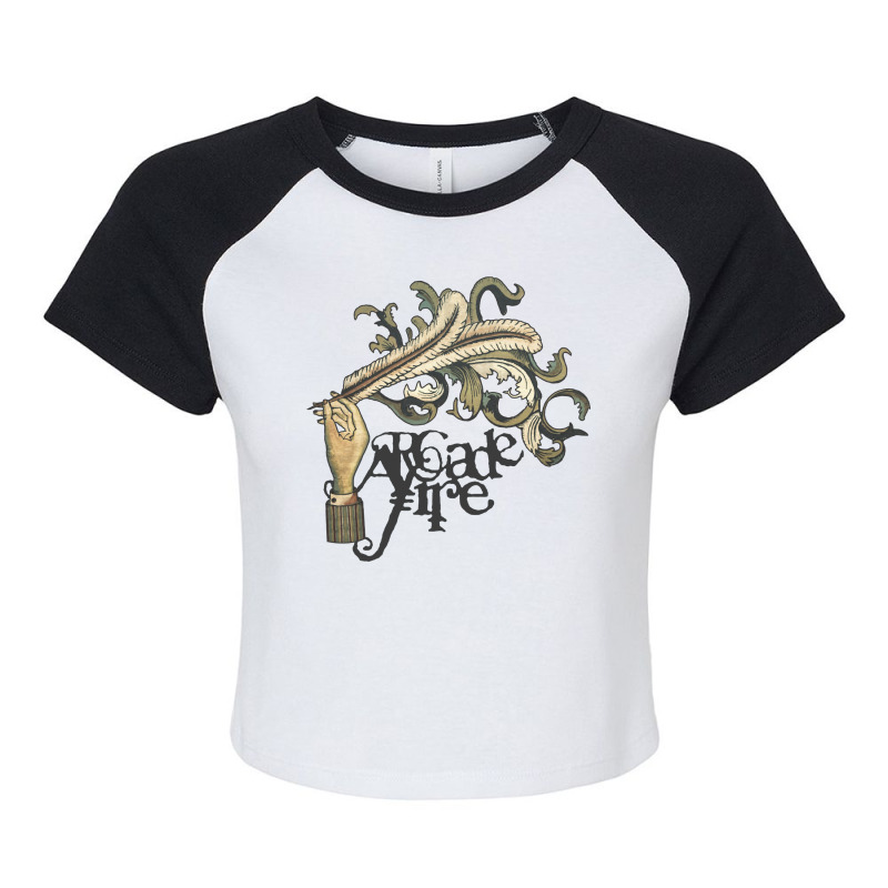 Arcade Fire Funeral Raglan Crop Top by cm-arts | Artistshot