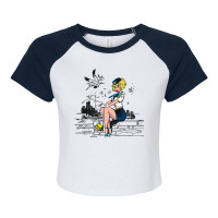 Music Vintage Retro Mi Hubami Men Women Raglan Crop Top | Artistshot