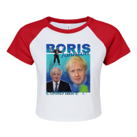 Boris Johnson, Conservative, Boris Johnson Vintage, Boris Johnson Pain Raglan Crop Top | Artistshot