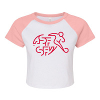 Sfv Swiss Football Raglan Crop Top | Artistshot