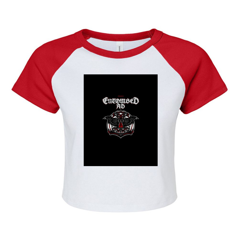 Entombed Ad Graphic Raglan Crop Top | Artistshot