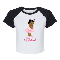 Ethnic Tutu Cute Ballet Team Girl Baby Shower Raglan Crop Top | Artistshot