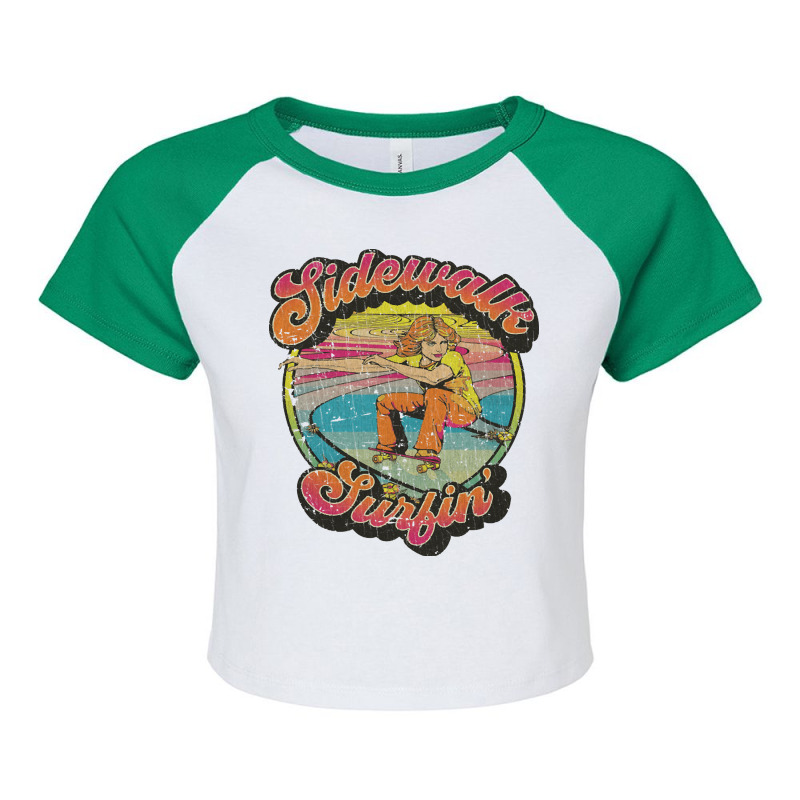 Sidewalk Surfing, Sidewalk, Surfing, The Sidewalk Surfing, Sidewalk Su Raglan Crop Top by SHPOPO12 | Artistshot