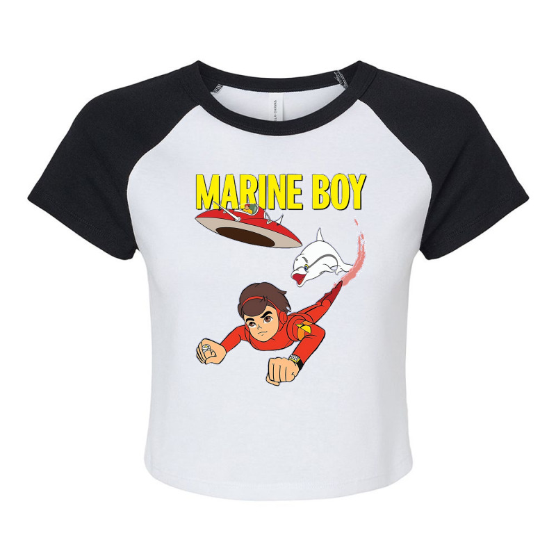 Marine Boy Classic Raglan Crop Top by cm-arts | Artistshot