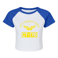 Rodger Young Ct 176   Starship Troopers Raglan Crop Top | Artistshot