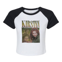 Kirsten Dunst, The Kirsten Dunst, Kirsten, Dunst, Kirsten Dunst Art, K Raglan Crop Top | Artistshot