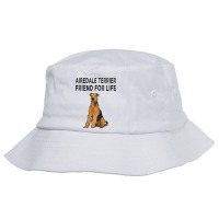 Airedale Terrier Friend For Life Dog Friendship 6 Bucket Hat | Artistshot