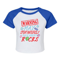 Rockhounding Geology Geologist Raglan Crop Top | Artistshot