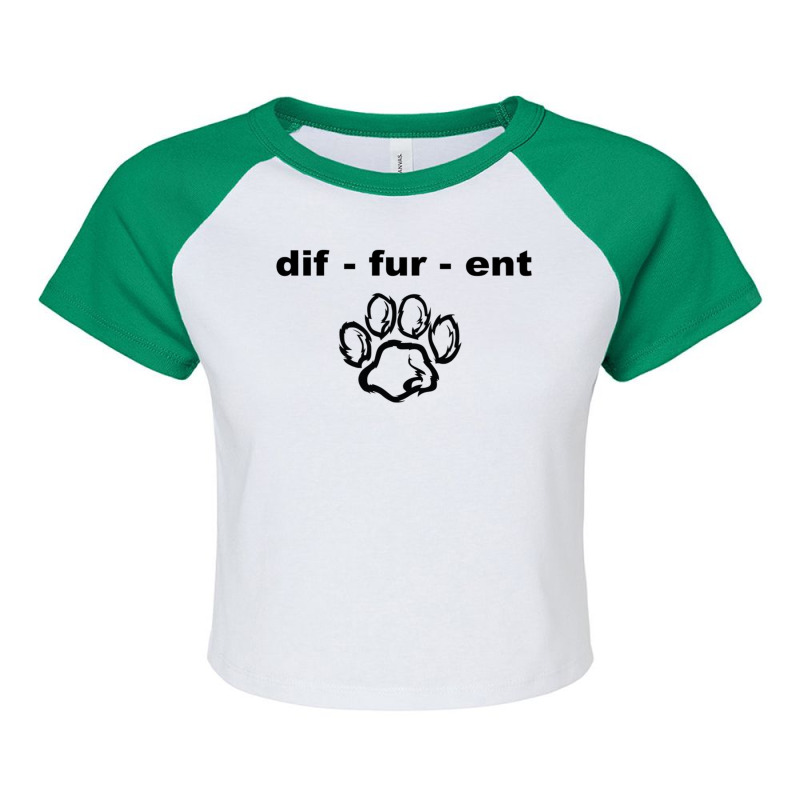 Furry Fandom T Shirt For Furries Anthro Fur Inclined Raglan Crop Top by cm-arts | Artistshot