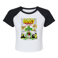 The Incredible Broly Raglan Crop Top | Artistshot