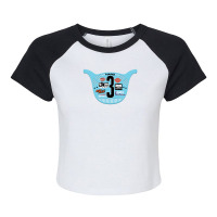 Bicycle Motocross Racing Number Plate - Old School Bmx Raglan Crop Top | Artistshot