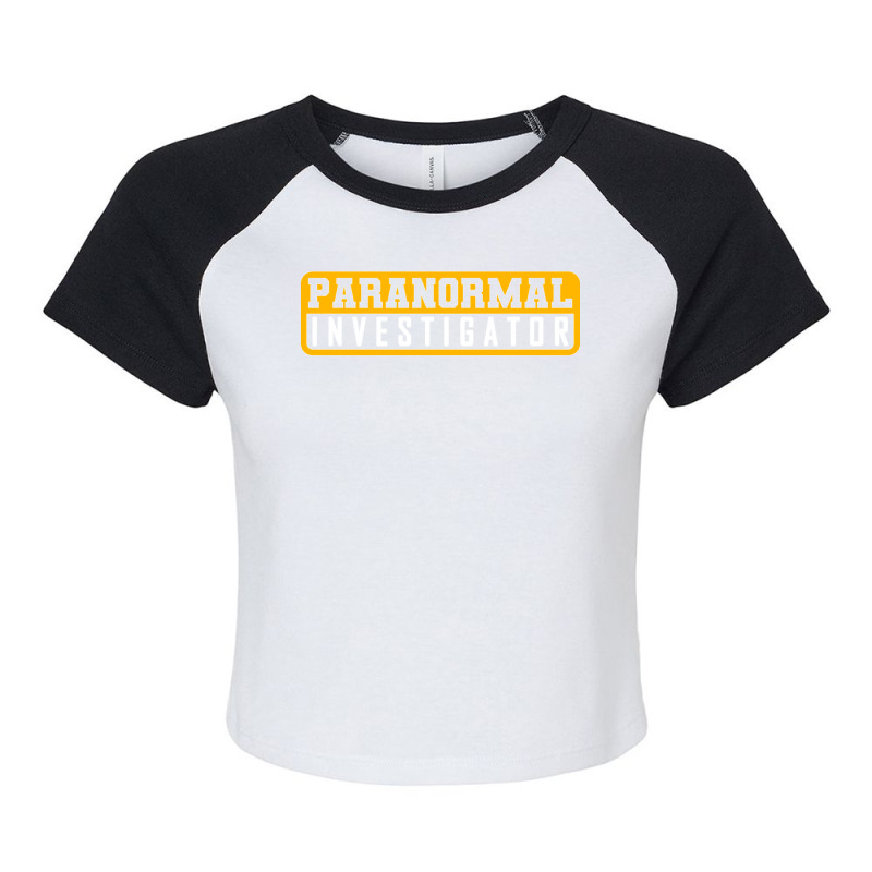 Ghost Hunting Paranormal Investigator Sweatshirt Raglan Crop Top by cm-arts | Artistshot