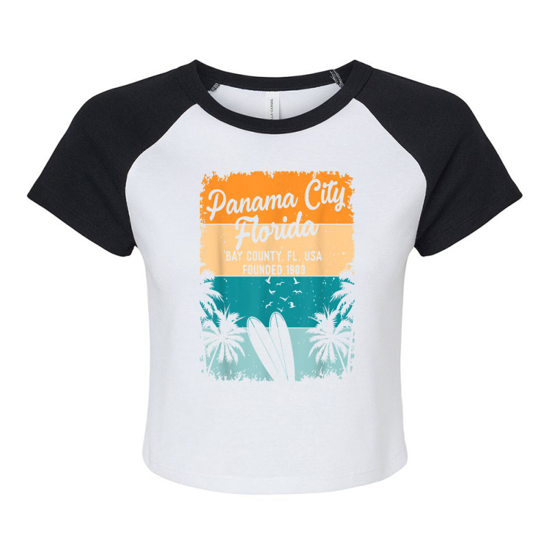 Panama City Beach Florida Fl Souvenirs Gifts Men Women Kids Raglan Crop Top by ElsieLynne | Artistshot