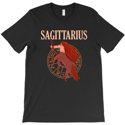 Sagittarius Astrology Sign T-shirt Designed By Thiago Gomes Do Nascimento