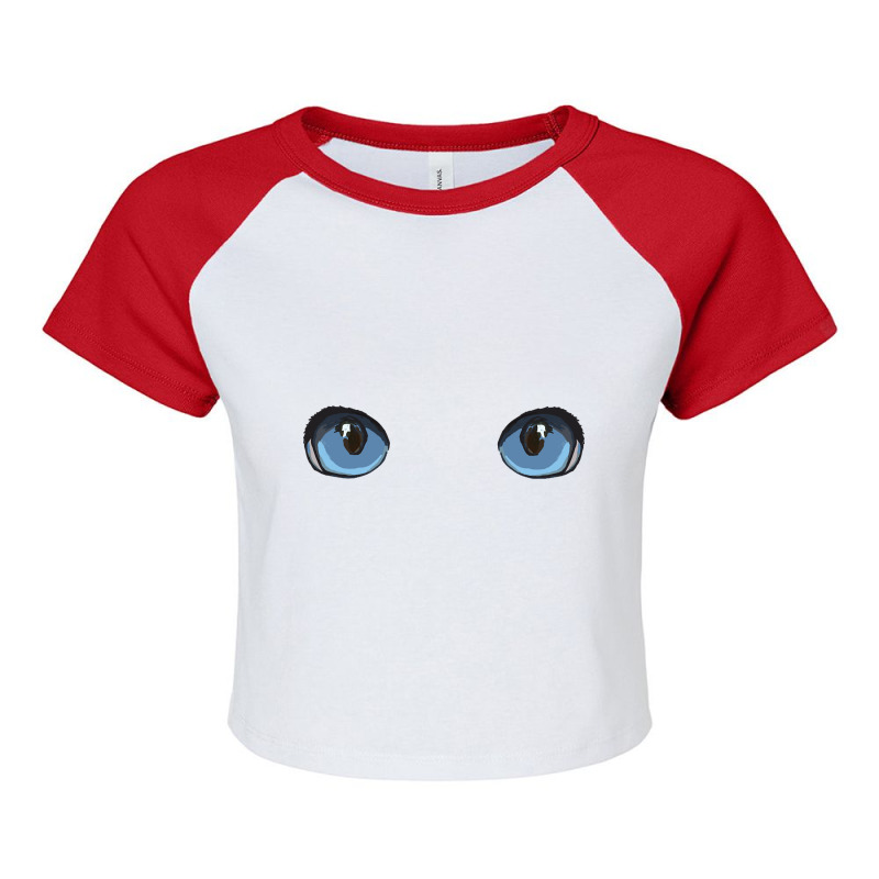 Hypnotic Eyes Raglan Crop Top by laurynvanhoose | Artistshot